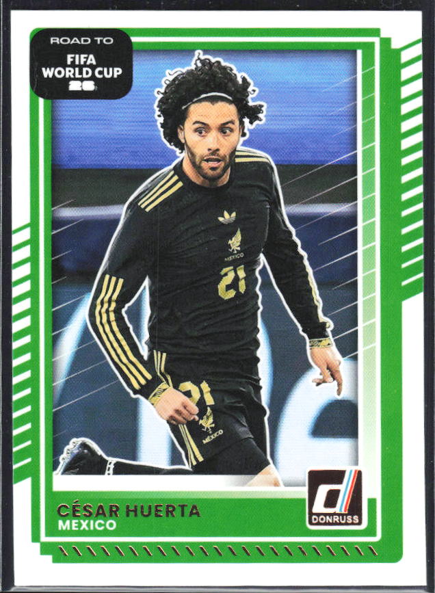 César Huerta 2025-26 Donruss Road to FIFA World Cup #77 – framsida