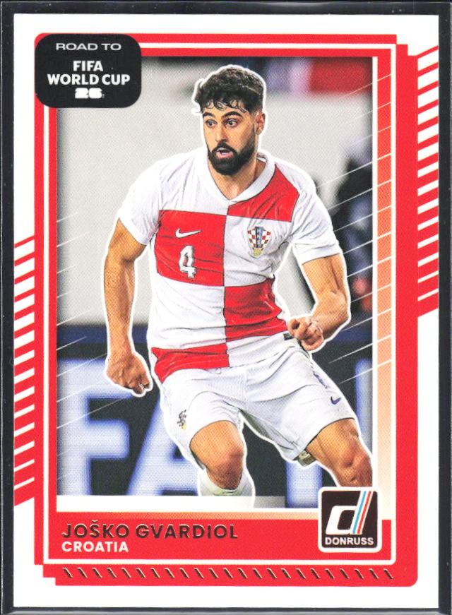 Joško Gvardiol 2025-26 Donruss Road to FIFA World Cup #57 – framsida