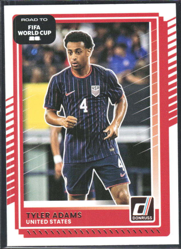 Tyler Adams 2025-26 Donruss Road to FIFA World Cup #22 – framsida