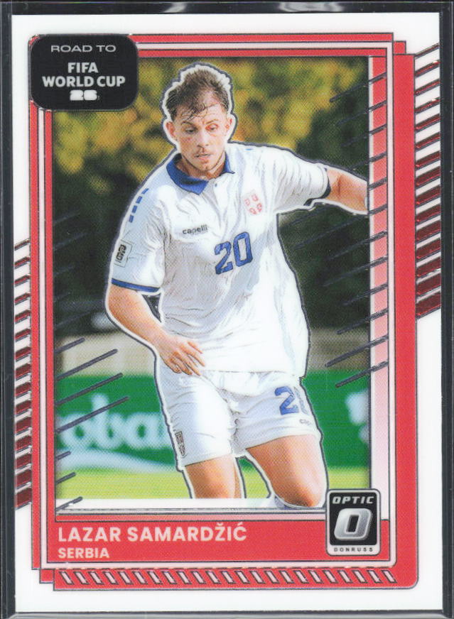 Lazar Samardžić 2025-26 Donruss Road to FIFA World Cup Optic #55 – framsida