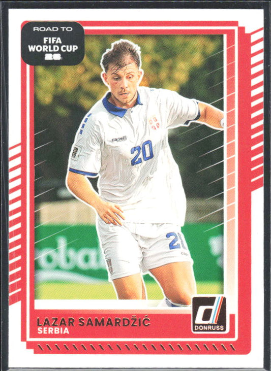 Lazar Samardžić 2025-26 Donruss Road to FIFA World Cup #55 – framsida