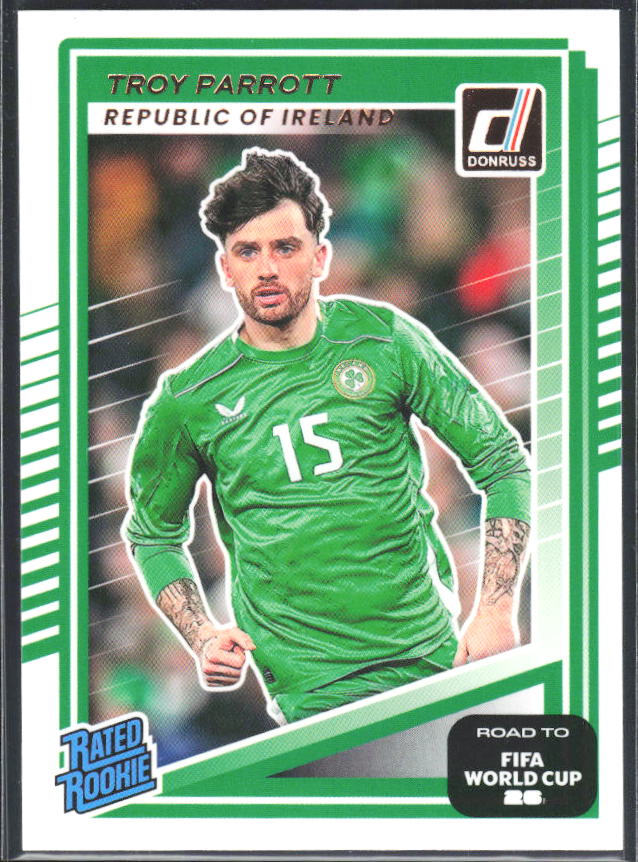 Troy Parrott 2025-26 Donruss Road to FIFA World Cup Rated Rookie #231 – framsida