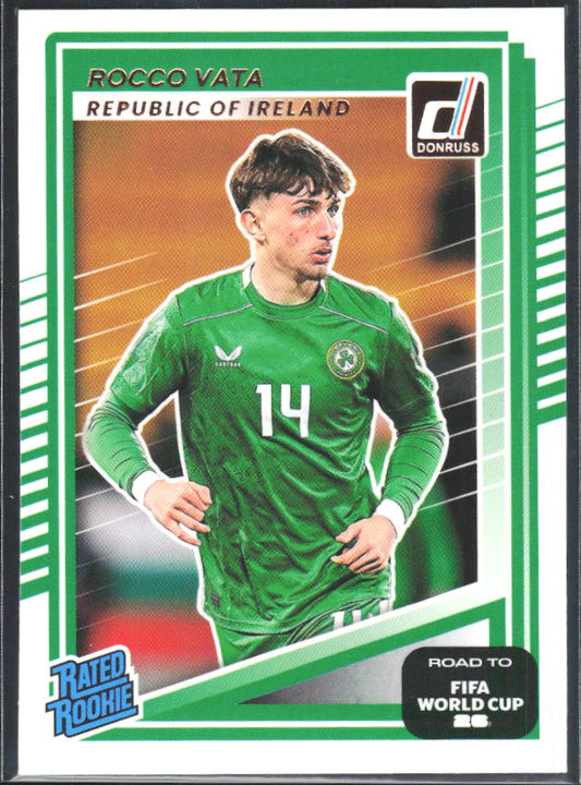 Rocco Vata 2025-26 Donruss Road to FIFA World Cup Rated Rookie #230 – framsida