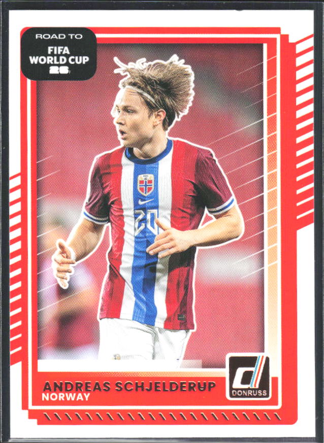 Andreas Schjelderup 2025-26 Donruss Road to FIFA World Cup #167 – framsida