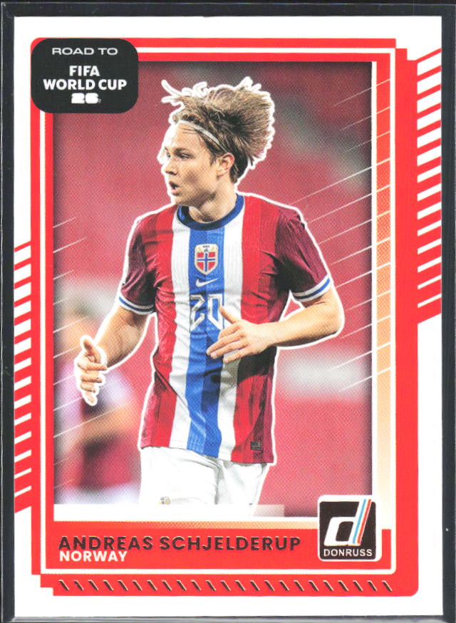 Andreas Schjelderup 2025-26 Donruss Road to FIFA World Cup #167 – framsida