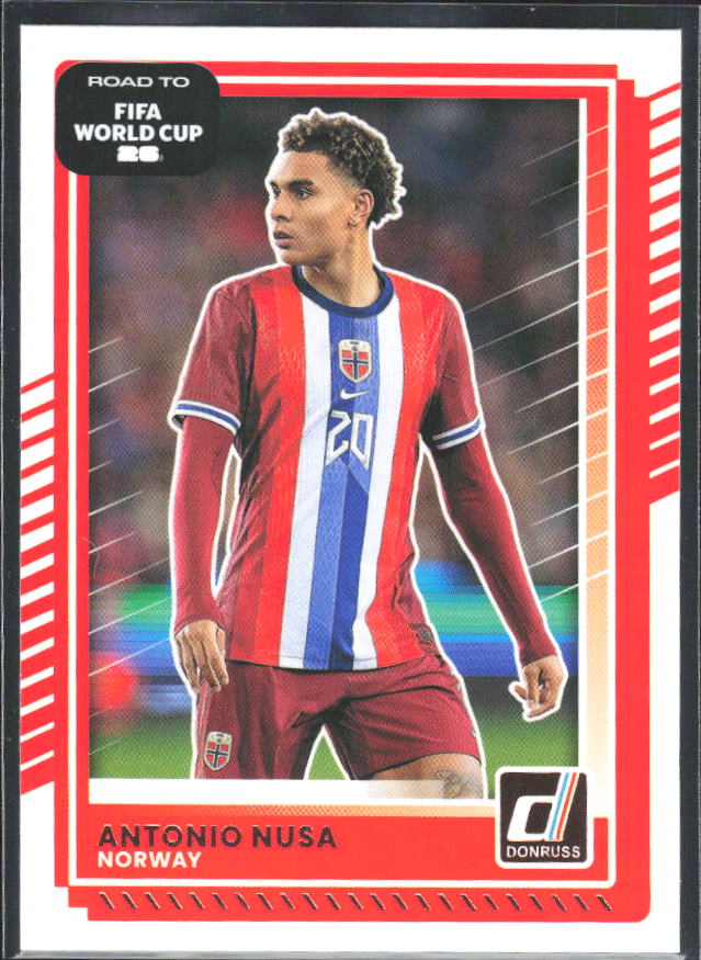 Antonio Nusa 2025-26 Donruss Road to FIFA World Cup #168 – framsida