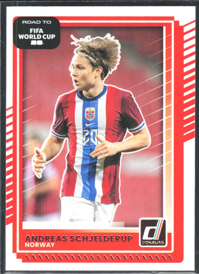 Andreas Schjelderup 2025-26 Donruss Road to FIFA World Cup #167 – framsida