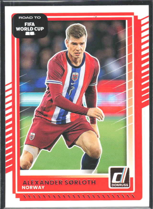 Alexander Sørloth 2025-26 Donruss Road to FIFA World Cup #169 – framsida