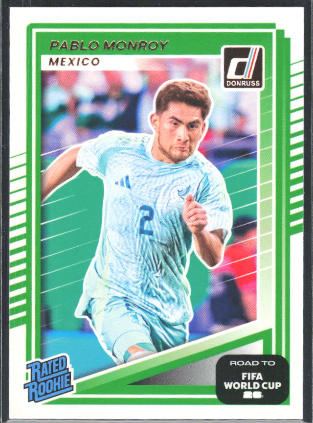 Pablo Monroy 2025-26 Donruss Road to FIFA World Cup Rated Rookie #213 – framsida