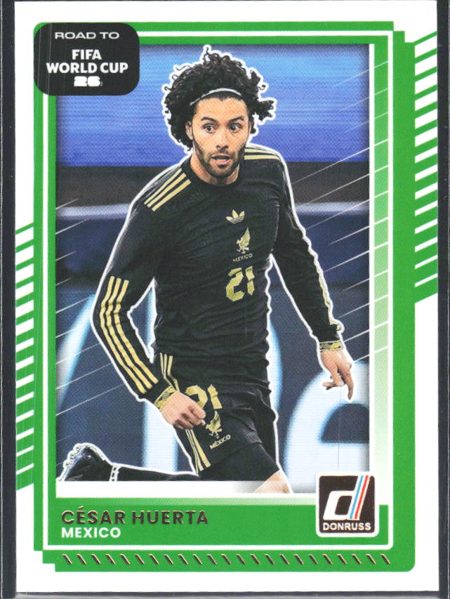César Huerta 2025-26 Donruss Road to FIFA World Cup #77 – framsida