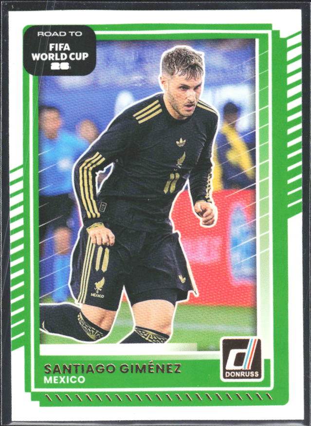 Santiago Giménez 2025-26 Donruss Road to FIFA World Cup #75 – framsida