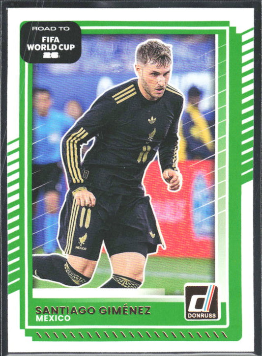 Santiago Giménez 2025-26 Donruss Road to FIFA World Cup #75 – framsida