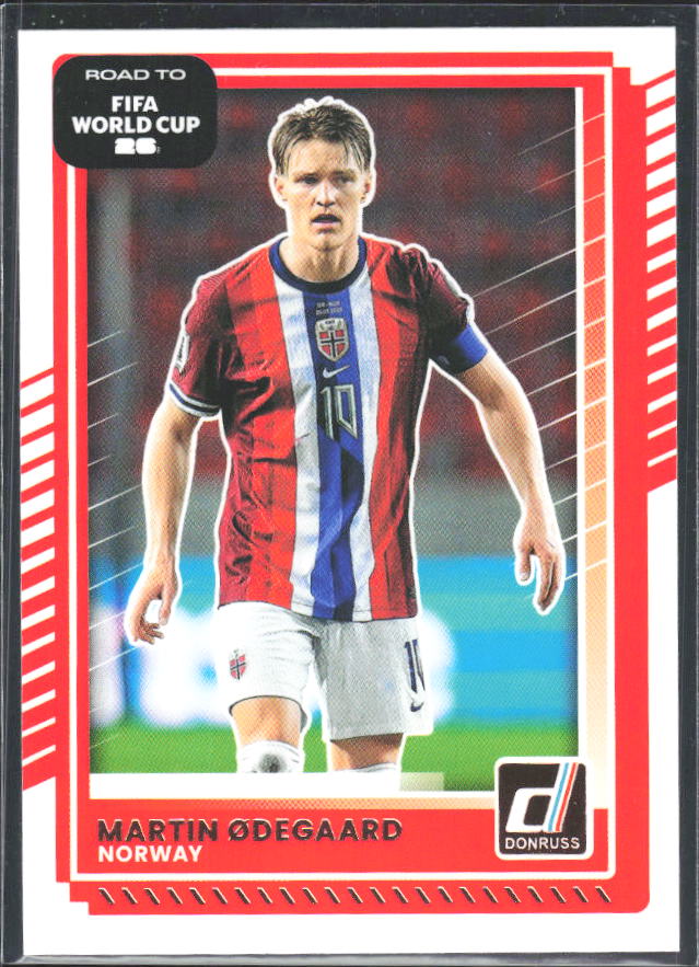 Martin Ødegaard 2025-26 Donruss Road to FIFA World Cup #166 – framsida