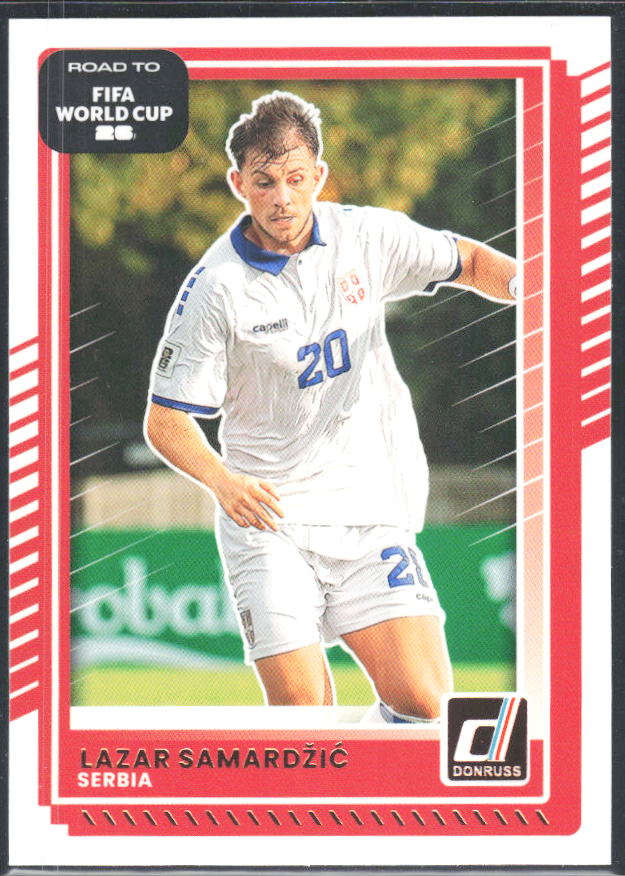 Lazar Samardžić 2025-26 Donruss Road to FIFA World Cup #55 – framsida