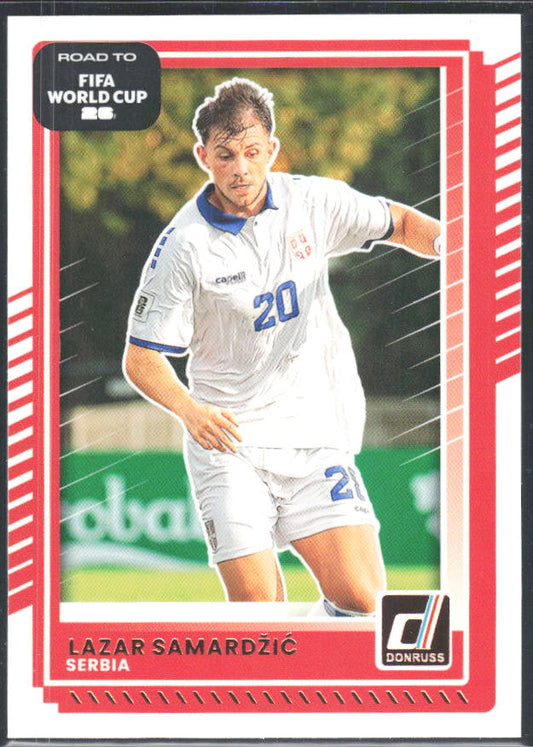 Lazar Samardžić 2025-26 Donruss Road to FIFA World Cup #55 – framsida