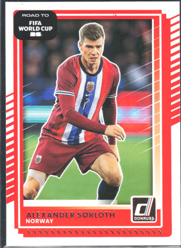 Alexander Sørloth 2025-26 Donruss Road to FIFA World Cup #169 – framsida
