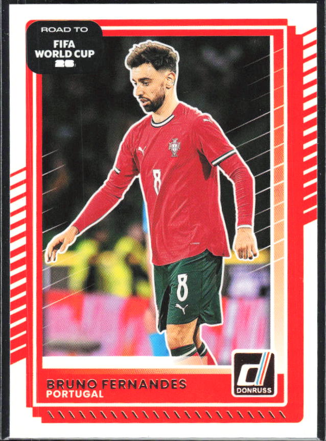 Bruno Fernandes 2025-26 Donruss Road to FIFA World Cup #90 – framsida