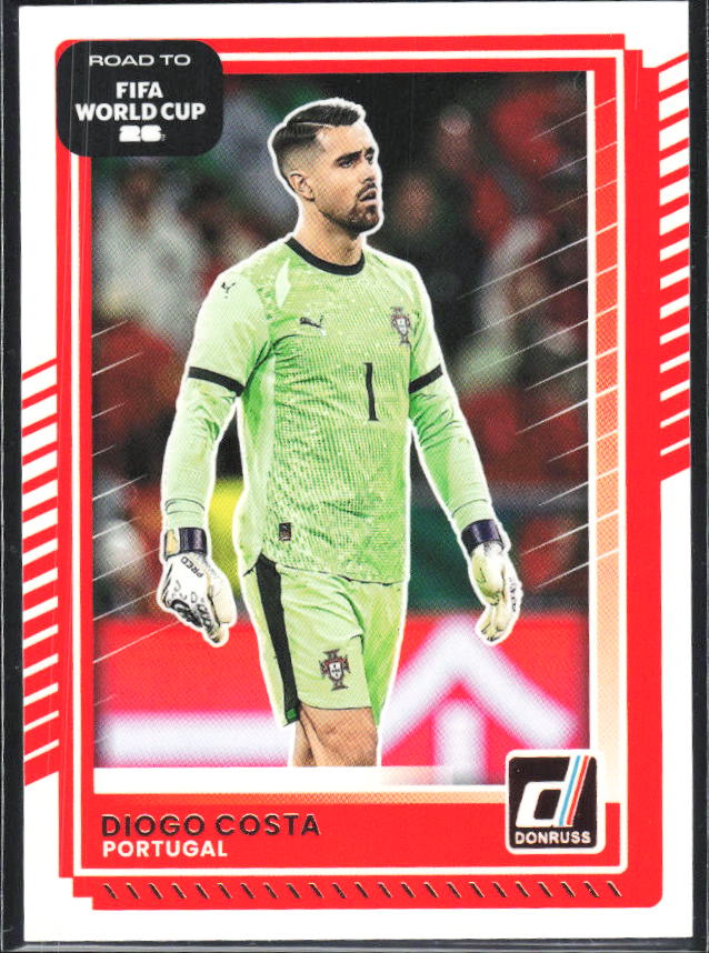 Diogo Costa 2025-26 Donruss Road to FIFA World Cup #87 – framsida