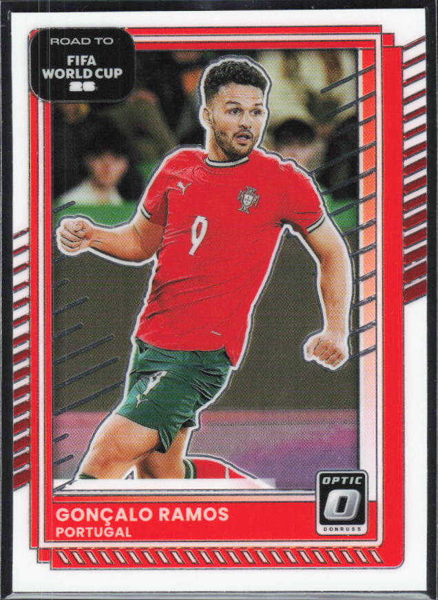 Gonçalo Ramos 2025-26 Donruss Road to FIFA World Cup Optic #95 – framsida