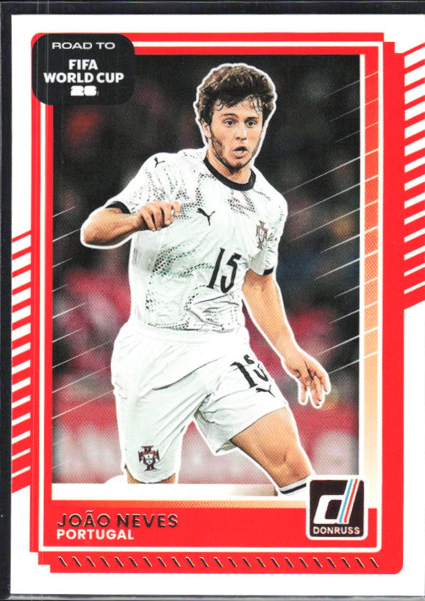 João Neves 2025-26 Donruss Road to FIFA World Cup #86 – framsida