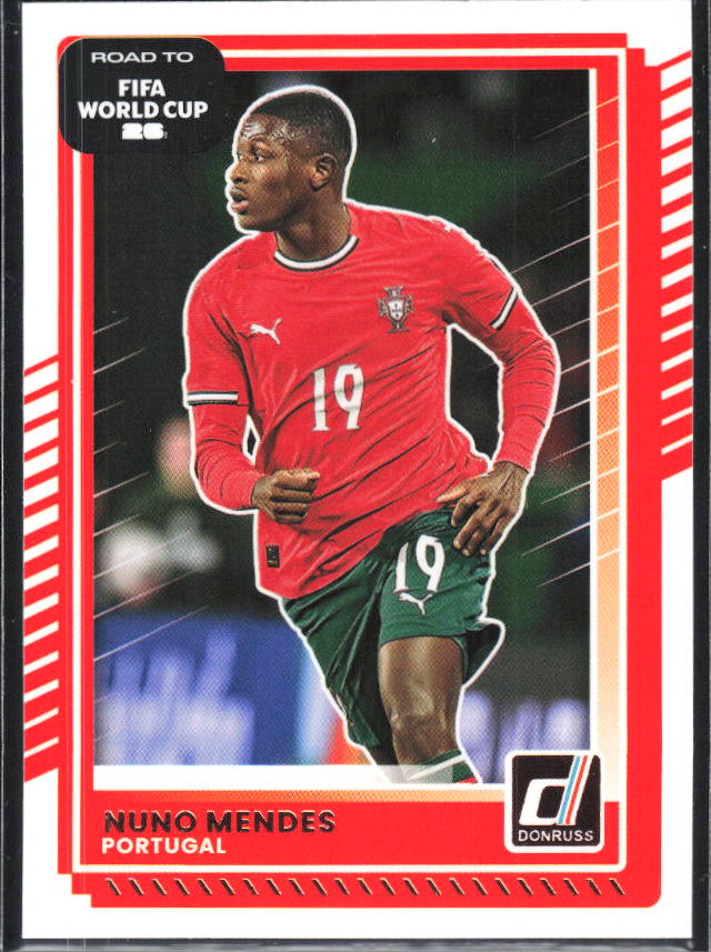 Nuno Mendes 2025-26 Donruss Road to FIFA World Cup #92 – framsida