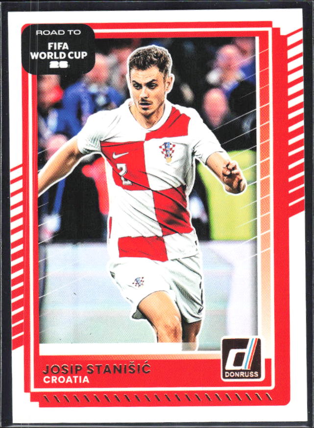 Josip Stanišić 2025-26 Donruss Road to FIFA World Cup #60 – framsida