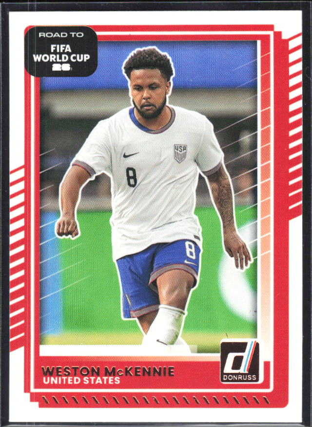 Weston McKennie 2025-26 Donruss Road to FIFA World Cup #24 – framsida