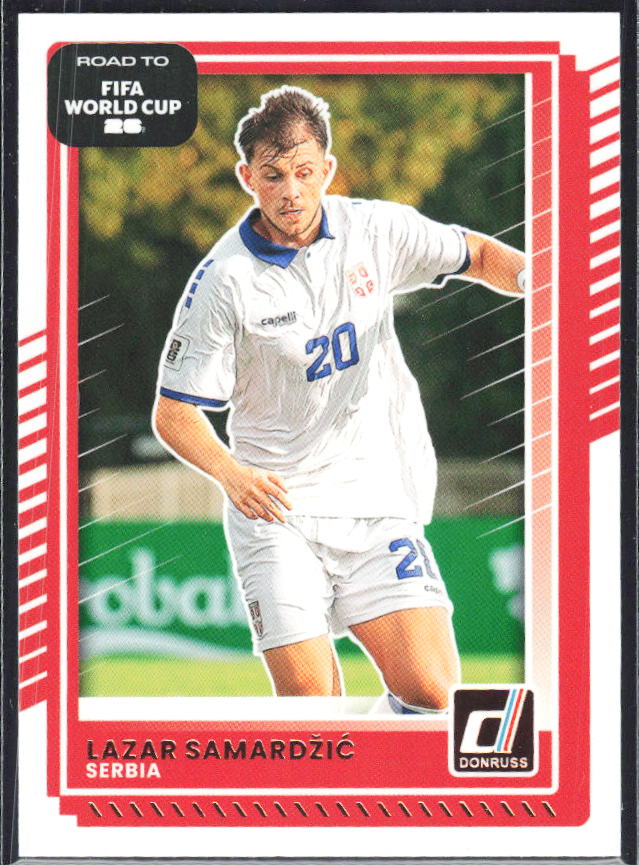 Lazar Samardžić 2025-26 Donruss Road to FIFA World Cup #55 – framsida