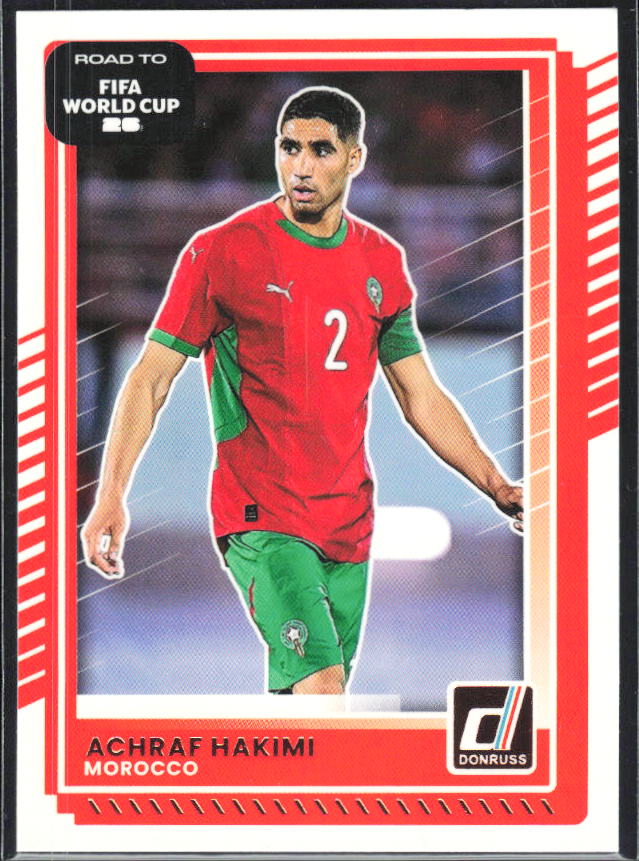 Achraf Hakimi 2025-26 Donruss Road to FIFA World Cup #99 – framsida