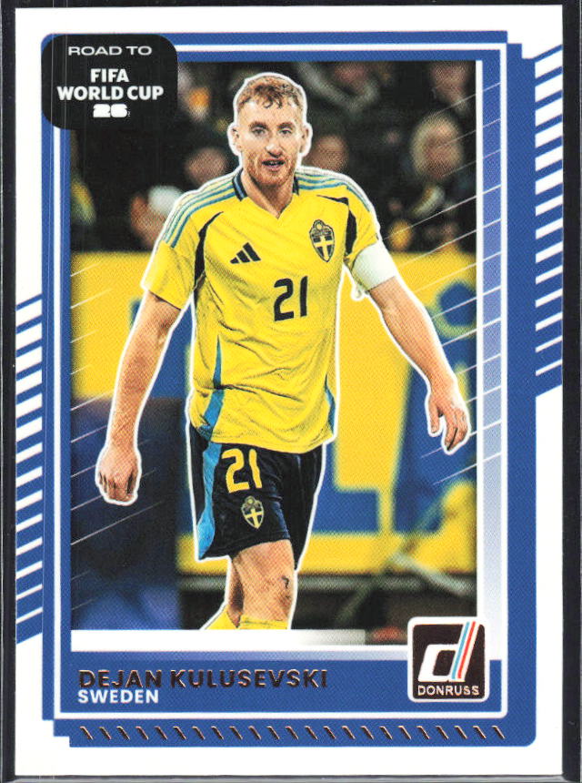 Dejan Kulusevski 2025-26 Donruss Road to FIFA World Cup #83 – framsida