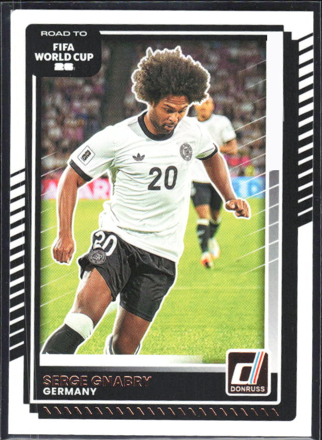 Serge Gnabry 2025-26 Donruss Road to FIFA World Cup #38 – framsida