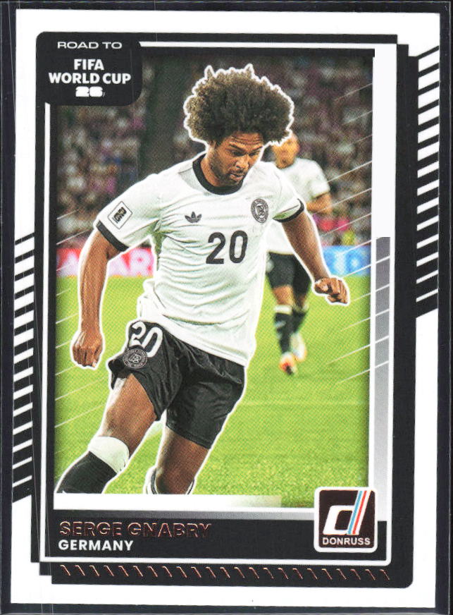 Serge Gnabry 2025-26 Donruss Road to FIFA World Cup #38 – framsida