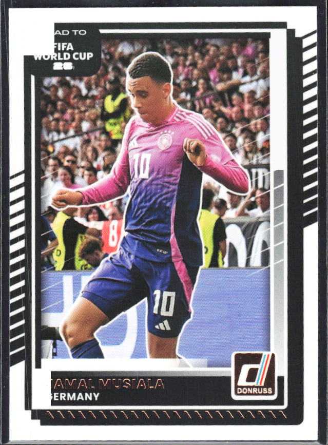 Jamal Musiala 2025-26 Donruss Road to FIFA World Cup #40 – framsida
