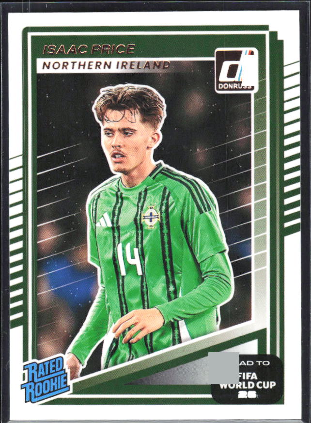 Isaac Price 2025-26 Donruss Road to FIFA World Cup Rated Rookie #219 – framsida
