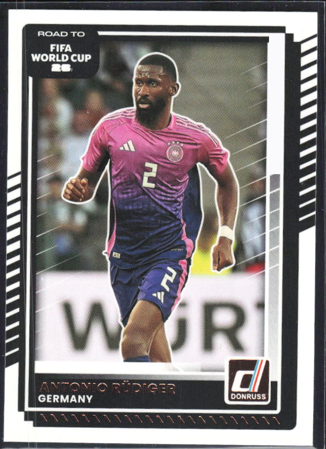 Antonio Rüdiger 2025-26 Donruss Road to FIFA World Cup #29 – framsida