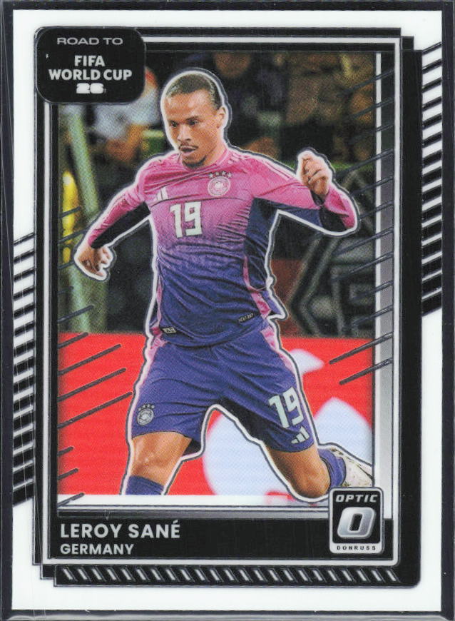 Leroy Sané 2025-26 Donruss Road to FIFA World Cup Optic #37 – framsida
