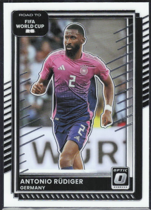Antonio Rüdiger 2025-26 Donruss Road to FIFA World Cup Optic #29 – framsida