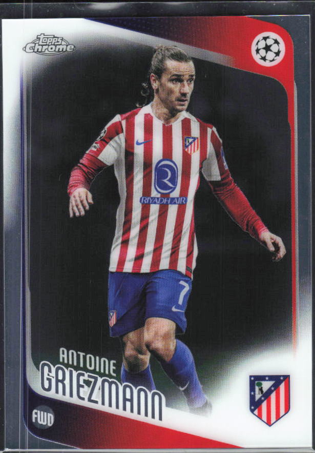 Antoine Griezmann 2025-26 Chrome UEFA #82 – framsida