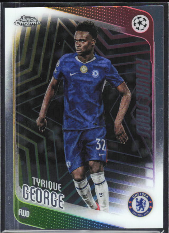 Tyrique George 2025-26 Chrome UEFA Future Stars #58 – framsida