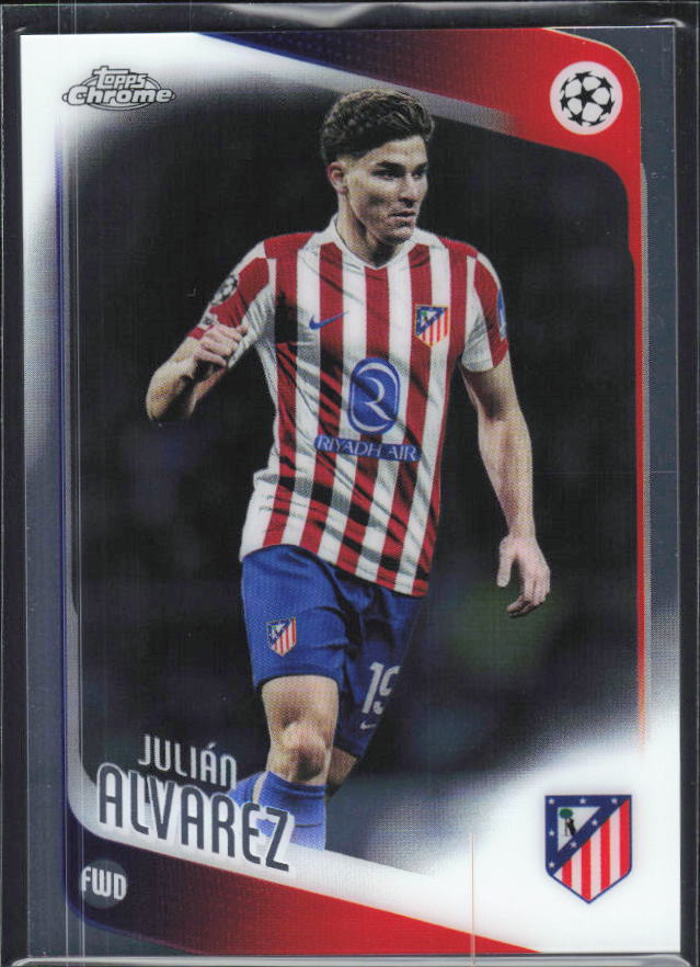 Julián Álvarez 2025-26 Chrome UEFA #154 – framsida