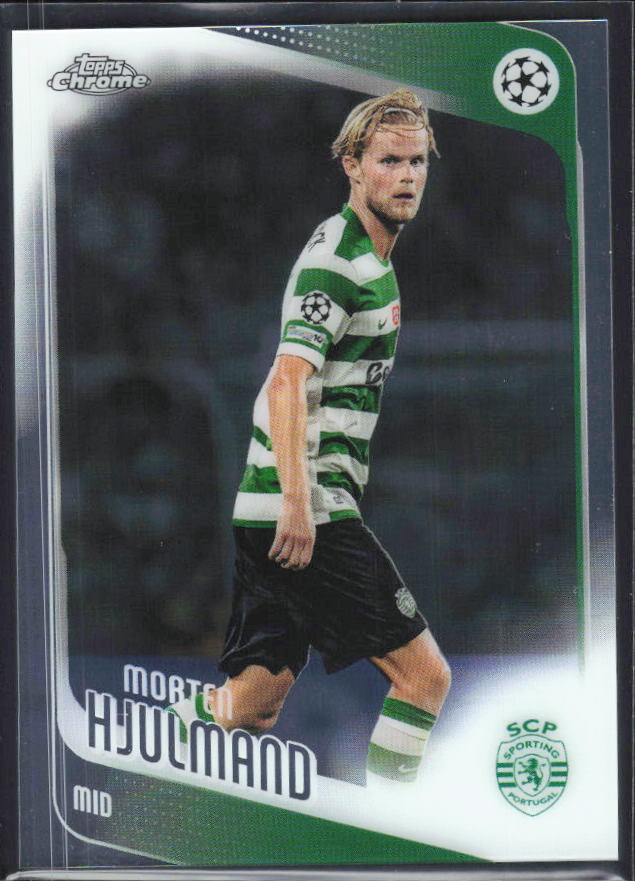 Morten Hjulmand 2025-26 Chrome UEFA #199 – framsida