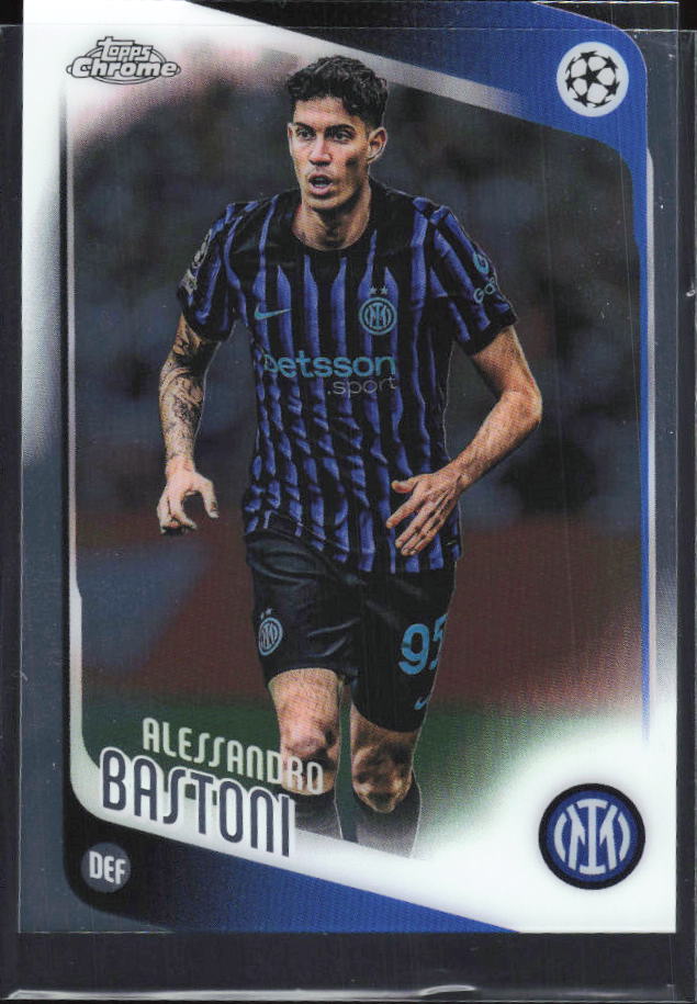 Alessandro Bastoni 2025-26 Chrome UEFA #143 – framsida