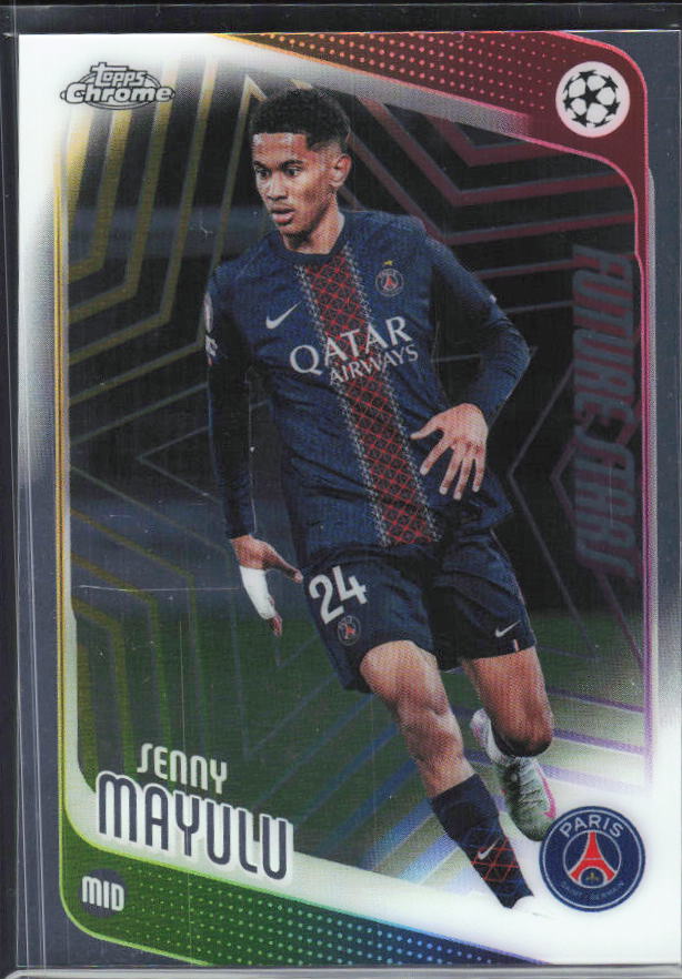 Senny Mayulu 2025-26 Chrome UEFA Future Stars #22 – framsida