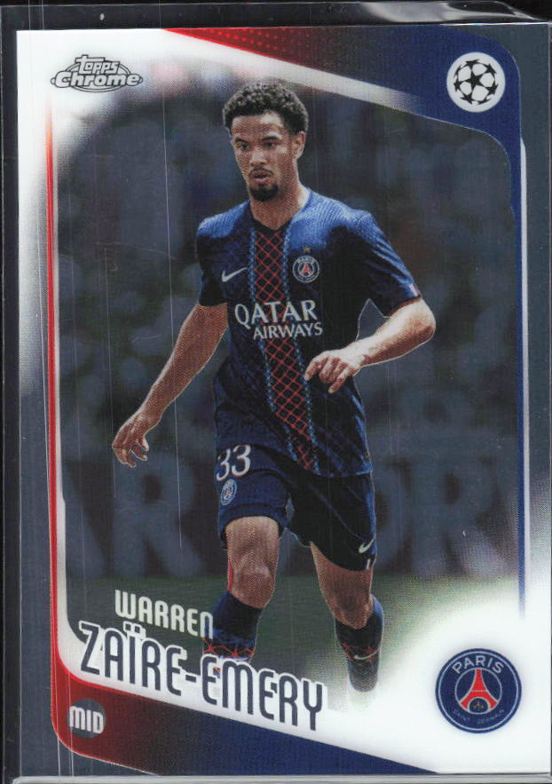 Warren Zaïre-Emery 2025-26 Chrome UEFA #170 – framsida