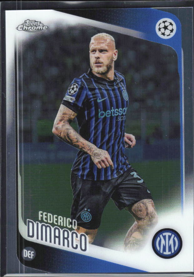 Federico Dimarco 2025-26 Chrome UEFA #37 – framsida