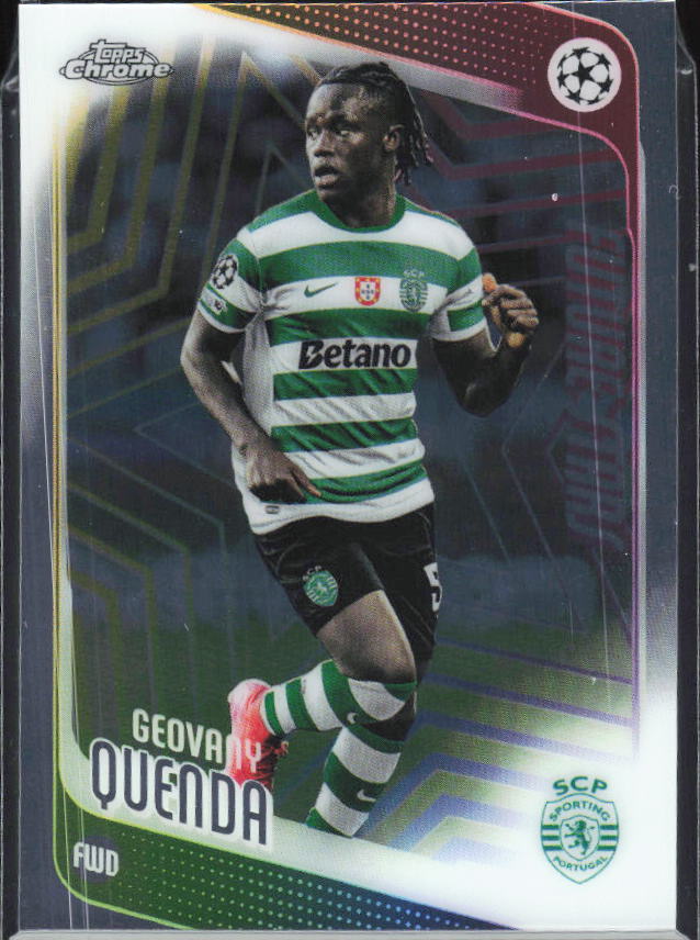 Geovany Quenda 2025-26 Chrome UEFA Future Stars #95 – framsida