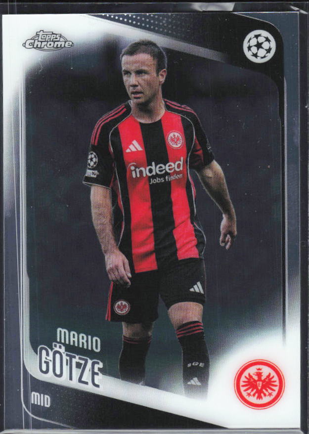 Mario Götze 2025-26 Chrome UEFA #162 – framsida