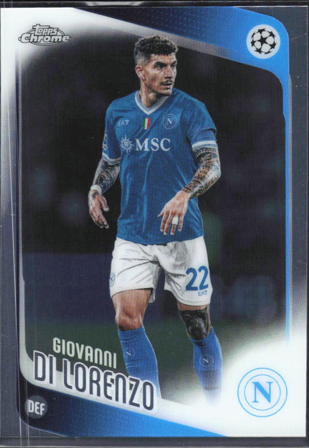 Giovanni Di Lorenzo 2025-26 Chrome UEFA #77 – framsida