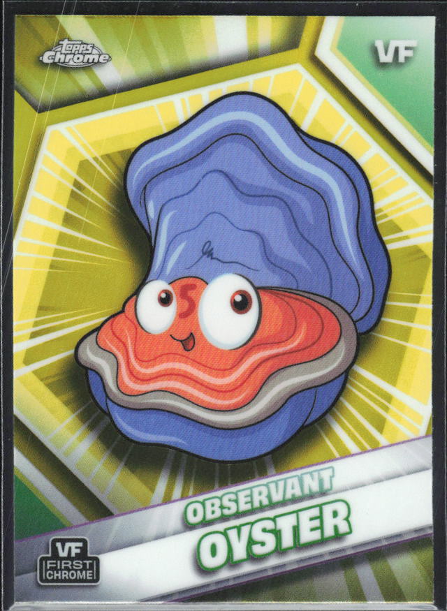 Observant Oyster 2026 Chrome VeeFriends Yellow Refractor #127 – framsida