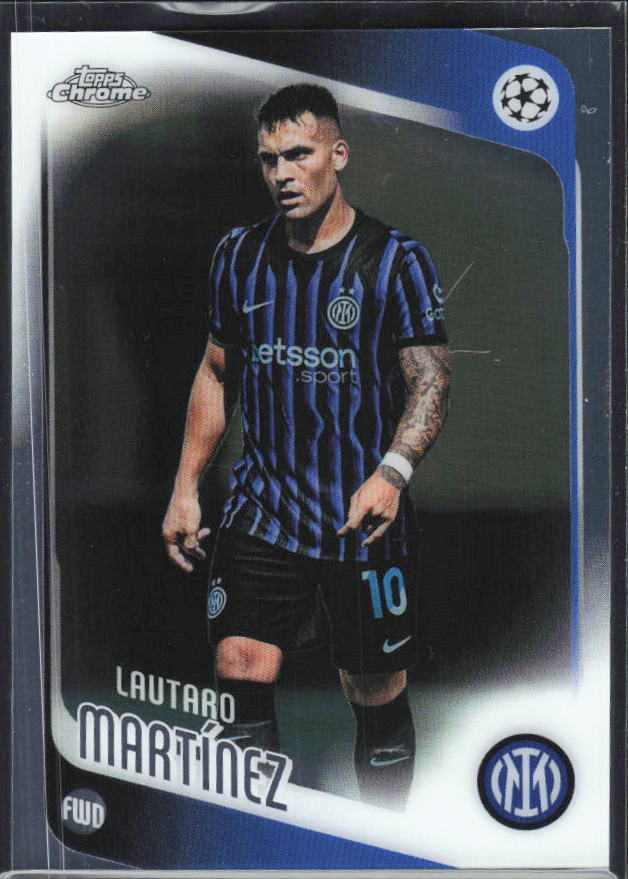 Lautaro Martínez 2025-26 Chrome UEFA #156 – framsida